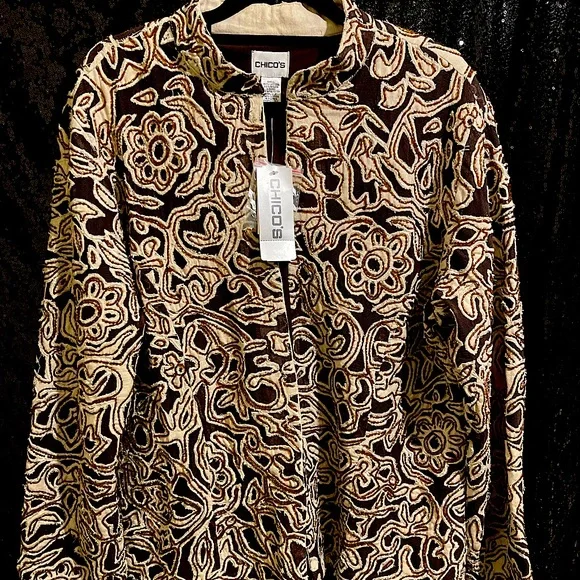 Chicos Beaded Jacket appliqué